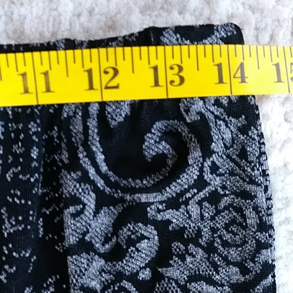 Alexis Savery A-Line Full Skirt SP (6-8) Black Gray - Picture 9 of 10